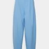 Mads Nørgaard - Damen SOFT SUITING PARIA PANTS - Stoffhose - Della Robbia Blue