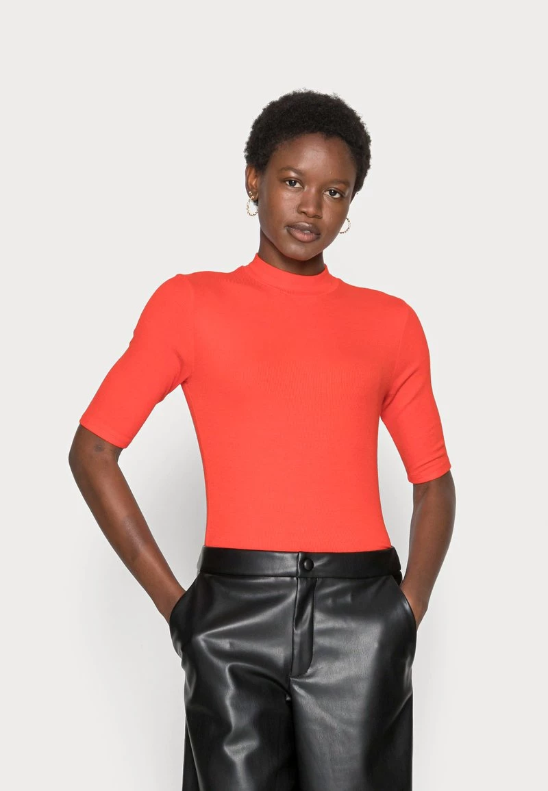 Modström KROWN - T-Shirt Basic - Fire Red - Damen 3 Modström KROWN - T-Shirt Basic - Fire Red - Damen