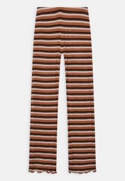 Mads Nørgaard - Kinder STRIPE LALA - Leggings - Hosen - Stripe Pecan Brown