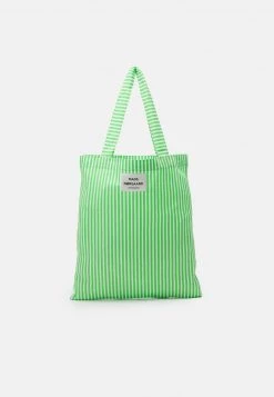 Mads Nørgaard SACKY ATOMA BAG - Shopping Bag - Classic Green/white - Damen