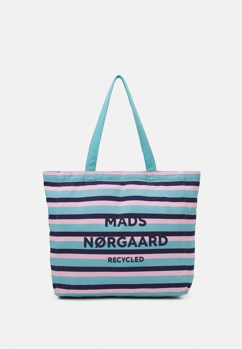 Mads Nørgaard PRINT BOUTIQUE ATHENE - Shopping Bag - Aqua/pink/navy - Damen 3 Mads Nørgaard PRINT BOUTIQUE ATHENE - Shopping Bag - Aqua/pink/navy - Damen