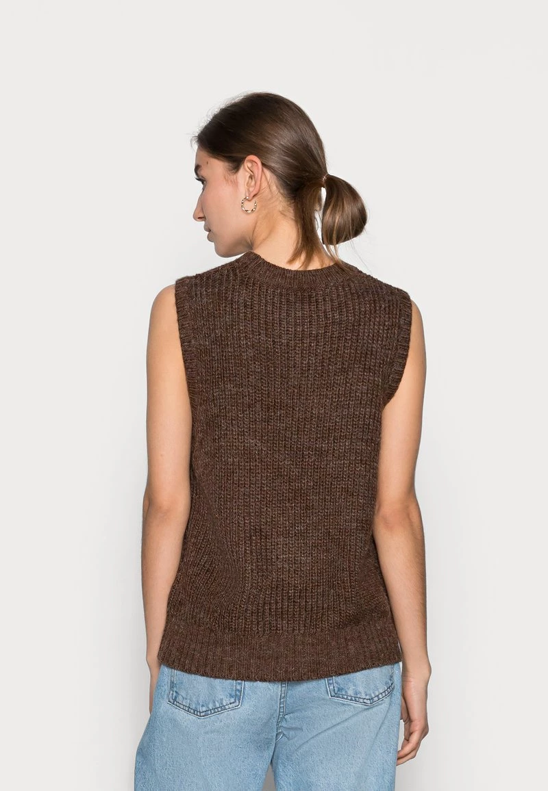 Modström MINNIE VEST - Strickpullover - Pecan - Damen 5 Modström MINNIE VEST - Strickpullover - Pecan - Damen – Bild 3