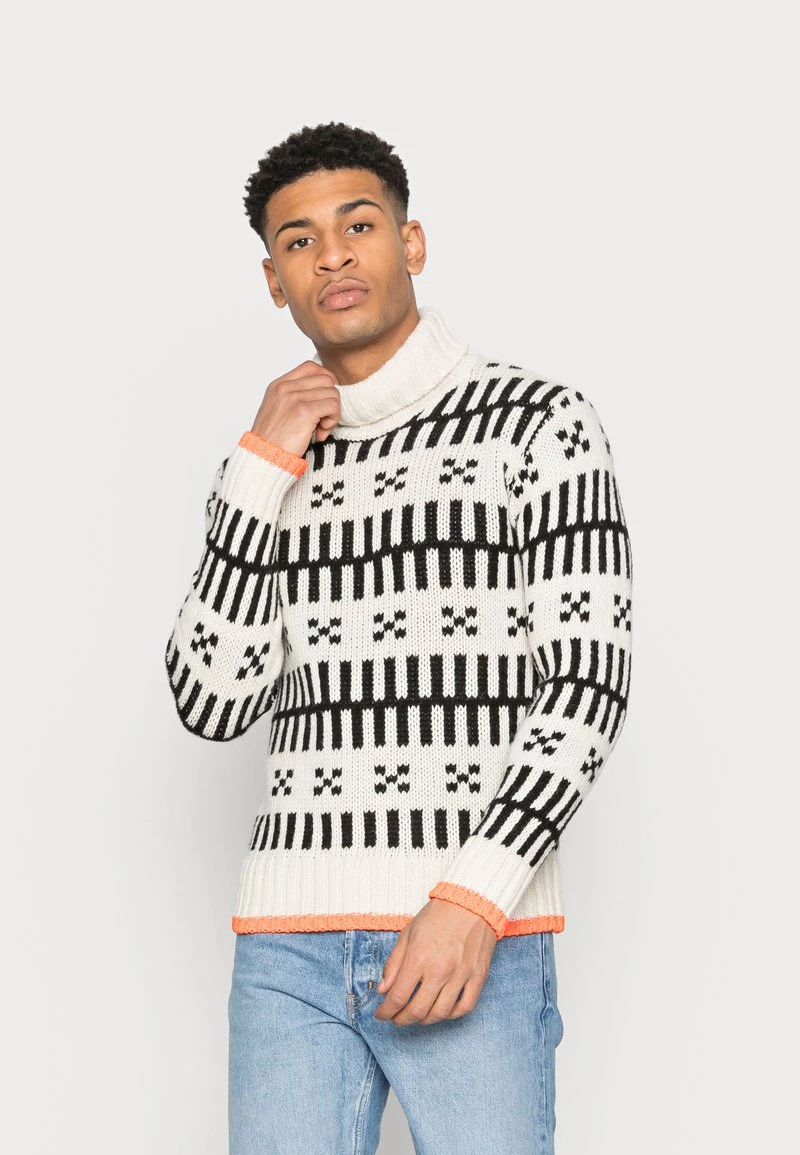 Mads Nørgaard ICELAND KELDEN - Strickpullover - Black/ecru - Herren 3 Mads Nørgaard ICELAND KELDEN - Strickpullover - Black/ecru - Herren