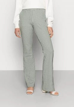 Modström - Damen JEFF PANTS - Stoffhose - Sea Green Check