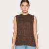Modström MINNIE VEST - Strickpullover - Pecan - Damen -Mads Nørgaard Verkäufe 2022 9bbea2bec23d4b6dbc5304f069bbad3e