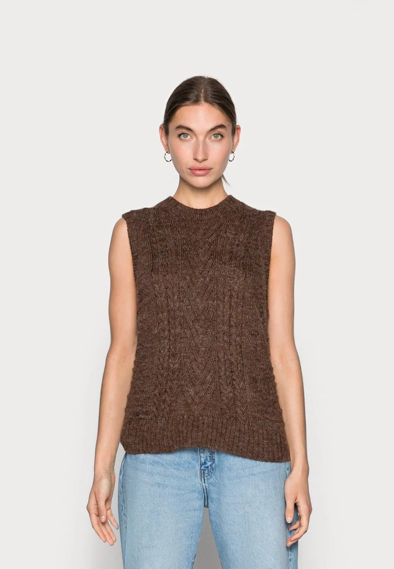Modström MINNIE VEST - Strickpullover - Pecan - Damen 3 Modström MINNIE VEST - Strickpullover - Pecan - Damen