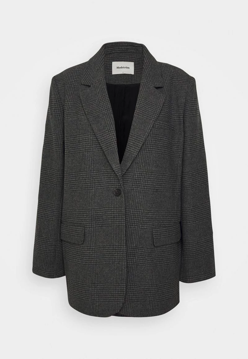 Modström - Damen GALE CHECK - Kurzmantel - Cox Grey 3 Modström - Damen GALE CHECK - Kurzmantel - Cox Grey