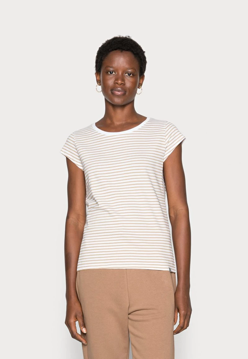 Mads Nørgaard FAVORITE STRIPE TEASY TEE - T-Shirt Print - White/kelp - Damen 3 Mads Nørgaard FAVORITE STRIPE TEASY TEE - T-Shirt Print - White/kelp - Damen