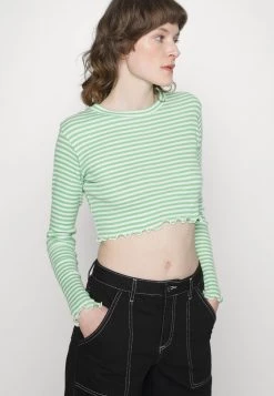 Mads Nørgaard TIRA - Langarmshirt - Light Grass Green/white - Damen -Mads Nørgaard Verkäufe 2022 a30640c5de1c4accaac2e9f45bac206d