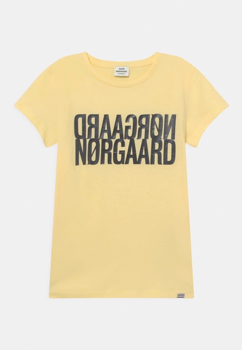 Mads Nørgaard TUVINA UNISEX - T-Shirt Print - Pale Banana 3 Mads Nørgaard TUVINA UNISEX - T-Shirt Print - Pale Banana