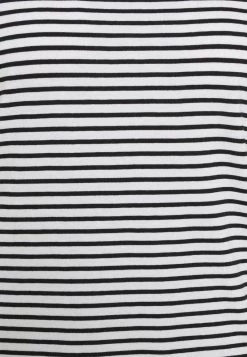 Mads Nørgaard - Damen FAVORITE STRIPE TEASY TEE - T-Shirt Print - White/black -Mads Nørgaard Verkäufe 2022 a68530e0524d46fe87f3fcf28a0449fc