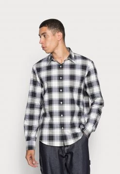 Mads Nørgaard - Herren SOFT CHECK STAN - Hemd - Black