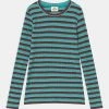 Mads Nørgaard - Kinder STRIPE TALIKA - Langarmshirt - Green