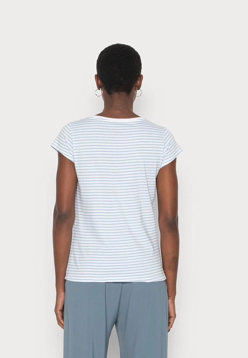 Mads Nørgaard - Damen FAVORITE STRIPE TEASY TEE - T-Shirt Print - White/della Robia Blue 5 Mads Nørgaard - Damen FAVORITE STRIPE TEASY TEE - T-Shirt Print - White/della Robia Blue – Bild 3