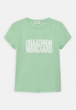 Mads Nørgaard SINGLE TUVINA TEE UNISEX - T-Shirt Print - Light Grass Green
