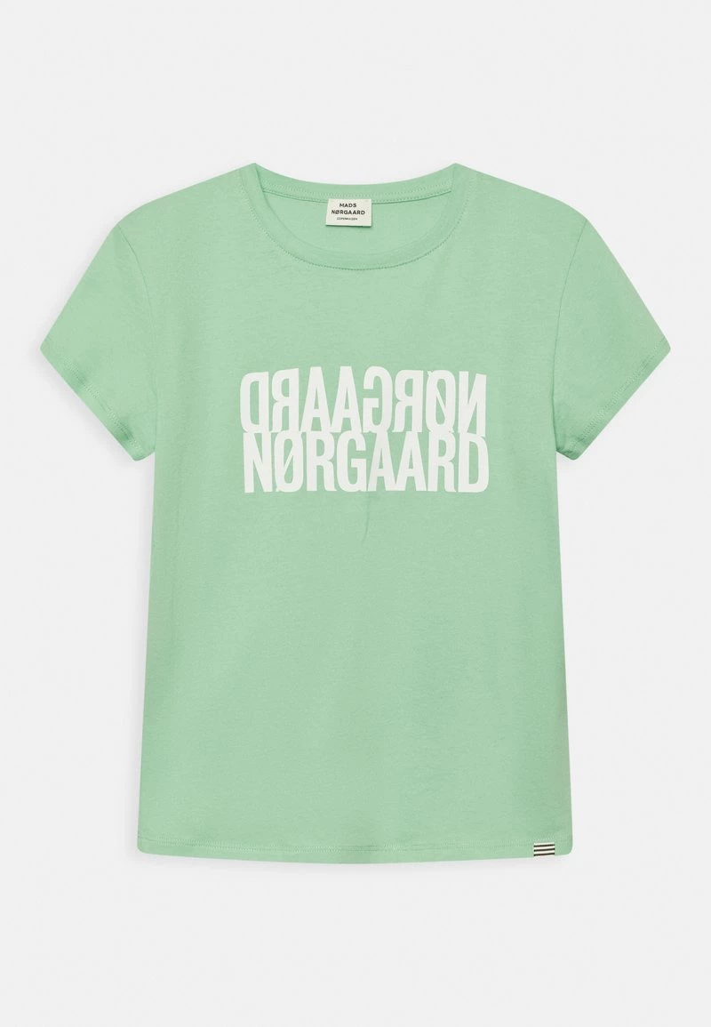Mads Nørgaard SINGLE TUVINA TEE UNISEX - T-Shirt Print - Light Grass Green 3 Mads Nørgaard SINGLE TUVINA TEE UNISEX - T-Shirt Print - Light Grass Green