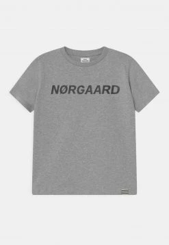 Mads Nørgaard TEE THORLINO UNISEX - T-Shirt Print - Grey Melange