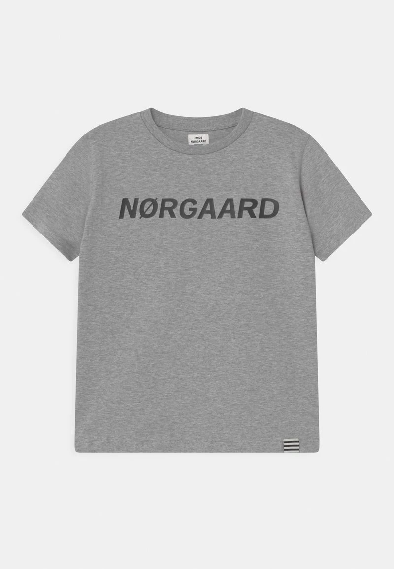 Mads Nørgaard TEE THORLINO UNISEX - T-Shirt Print - Grey Melange 3 Mads Nørgaard TEE THORLINO UNISEX - T-Shirt Print - Grey Melange