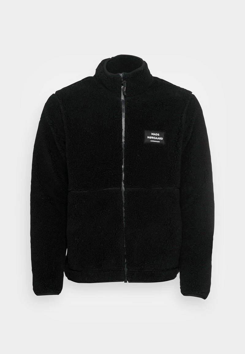 Mads Nørgaard - Herren TEDDY JACKET - Fleecejacke - Black 6 Mads Nørgaard - Herren TEDDY JACKET - Fleecejacke - Black – Bild 4