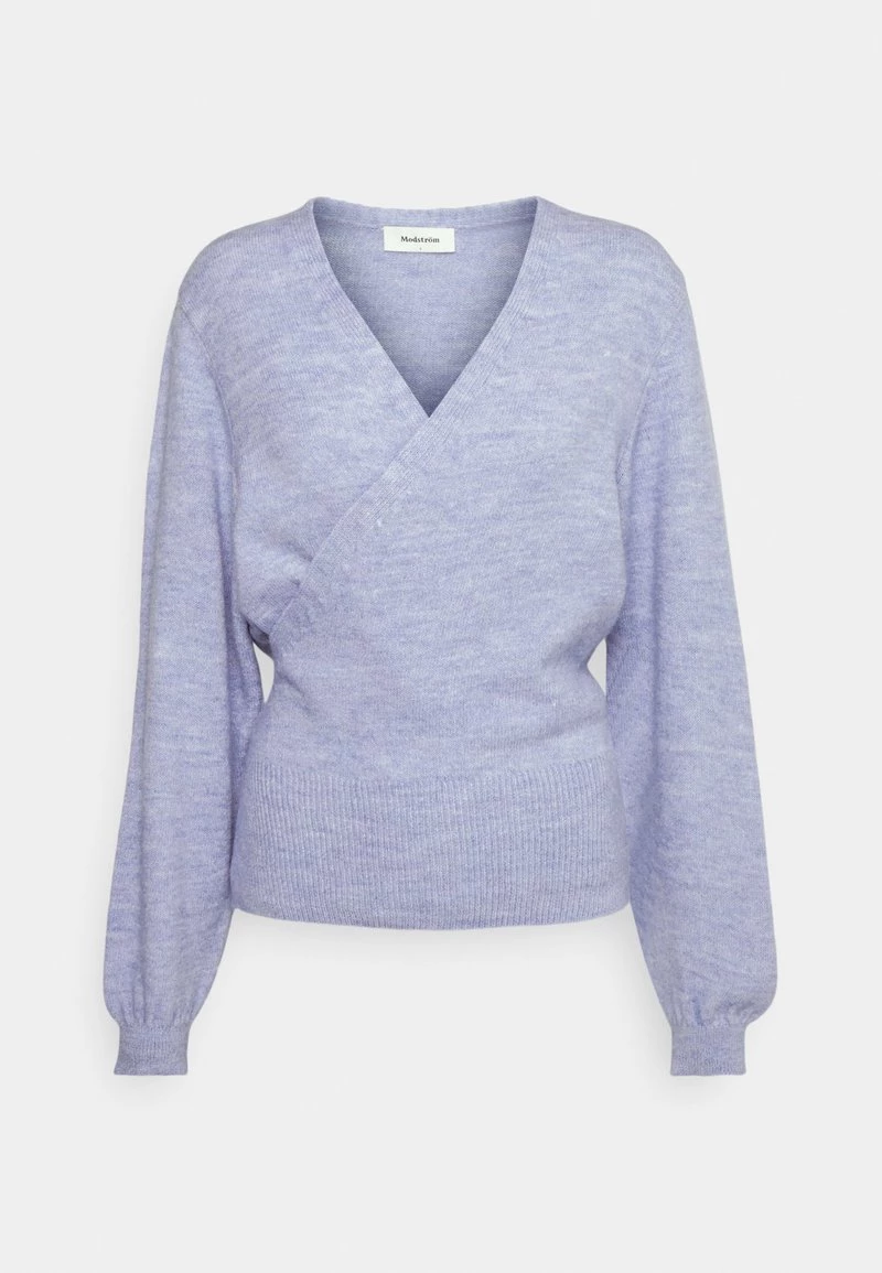 Modström OPAL V-NECK - Strickpullover - Cornflower - Damen 7 Modström OPAL V-NECK - Strickpullover - Cornflower - Damen – Bild 5