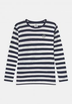 Mads Nørgaard TOBINO UNISEX - Langarmshirt - Sky Captain/white