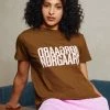 Mads Nørgaard SINGLE TRENDA TEE - T-Shirt Print - Desert Palm - Damen -Mads Nørgaard Verkäufe 2022 c9a59a8029d142658ca29d49127920c1