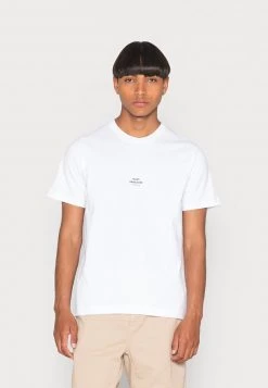 Mads Nørgaard - Herren ORGANIC TWIN LOGO TEE - T-Shirt Basic - White