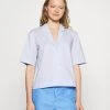 Mads Nørgaard - Damen POPLIN BRENNA - Hemdbluse - Light Blue -Mads Nørgaard Verkäufe 2022 ce478c3bbbd54808892132da657f7524