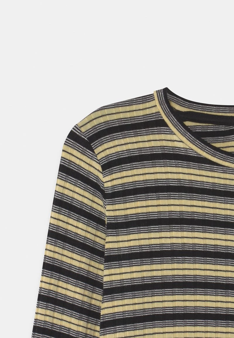 Mads Nørgaard STRIPE TALIKA UNISEX - Langarmshirt - Black/pale Banana/white 5 Mads Nørgaard STRIPE TALIKA UNISEX - Langarmshirt - Black/pale Banana/white – Bild 3