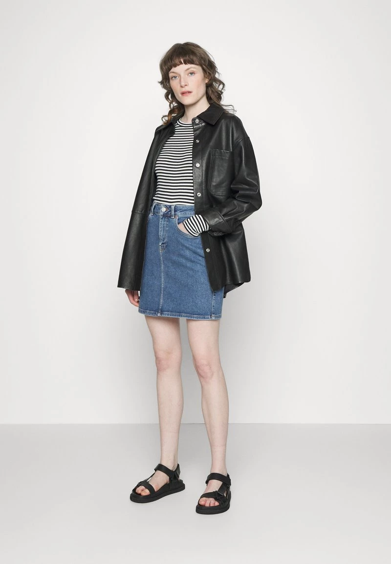 Mads Nørgaard - Damen STRIPE TUBA - Langarmshirt - Black/white 4 Mads Nørgaard - Damen STRIPE TUBA - Langarmshirt - Black/white – Bild 2