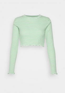 Mads Nørgaard TIRA - Langarmshirt - Light Grass Green/white - Damen -Mads Nørgaard Verkäufe 2022 d093f4b7e5f94afeb912630aaa2ae4a0