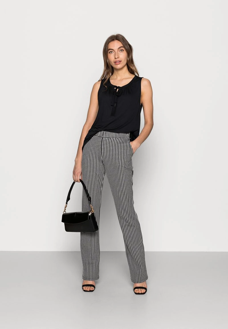 Modström JEFF PANTS - Stoffhose - Black Check - Damen 4 Modström JEFF PANTS - Stoffhose - Black Check - Damen – Bild 2