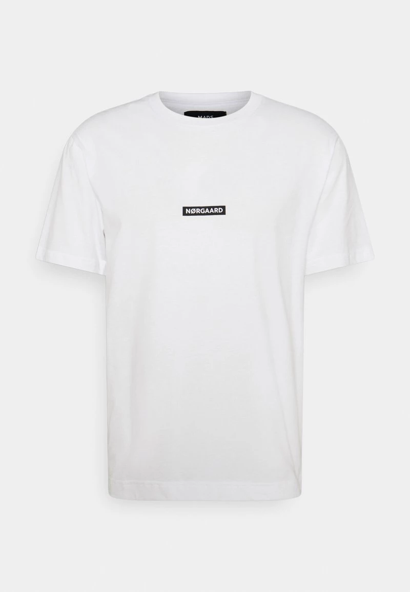 Mads Nørgaard - Herren BOX LOGO TWIN - T-Shirt Print - White 3 Mads Nørgaard - Herren BOX LOGO TWIN - T-Shirt Print - White