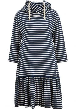 Mads Nørgaard Strickkleid - Navy Ecru - Damen
