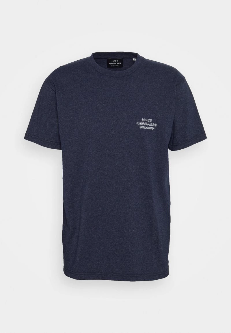 Mads Nørgaard - Herren DUSTY EMBROIDERY THOR TEE - T-Shirt Basic - Indigo 6 Mads Nørgaard - Herren DUSTY EMBROIDERY THOR TEE - T-Shirt Basic - Indigo – Bild 4