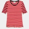 Mads Nørgaard - Kinder STRIPE MIX TUVIANA - T-Shirt Print - Red/multicolor -Mads Nørgaard Verkäufe 2022 e6e3bca8553e47d2a15fedd70da166c8