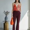 Modström - Damen TANNYMD SLIT PANTS - Stoffhose - Currant -Mads Nørgaard Verkäufe 2022 ebe9371ec529409eb8a30e1e16494b48