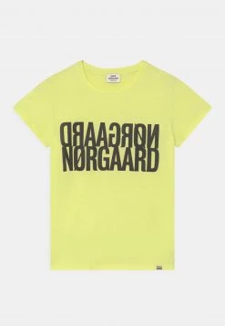 Mads Nørgaard SINGLE ORGANIC TUVINA TEE UNISEX - T-Shirt Print - Sunny Lime