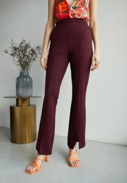 Modström - Damen TANNYMD SLIT PANTS - Stoffhose - Currant -Mads Nørgaard Verkäufe 2022 eed19d44ece947abbf6050f2340fd6d7