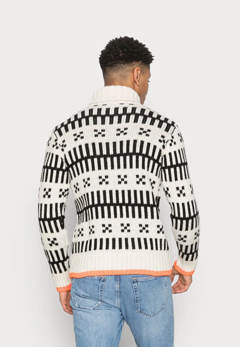 Mads Nørgaard ICELAND KELDEN - Strickpullover - Black/ecru - Herren 5 Mads Nørgaard ICELAND KELDEN - Strickpullover - Black/ecru - Herren – Bild 3