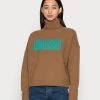 Mads Nørgaard RECY SOFT KARLA LOGO SWEATER - Strickpullover - Otter - Damen