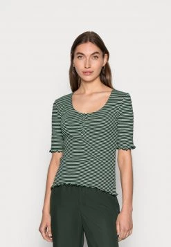 Mads Nørgaard - Damen STRIPE TINNA - T-Shirt Print - Multi Scarab