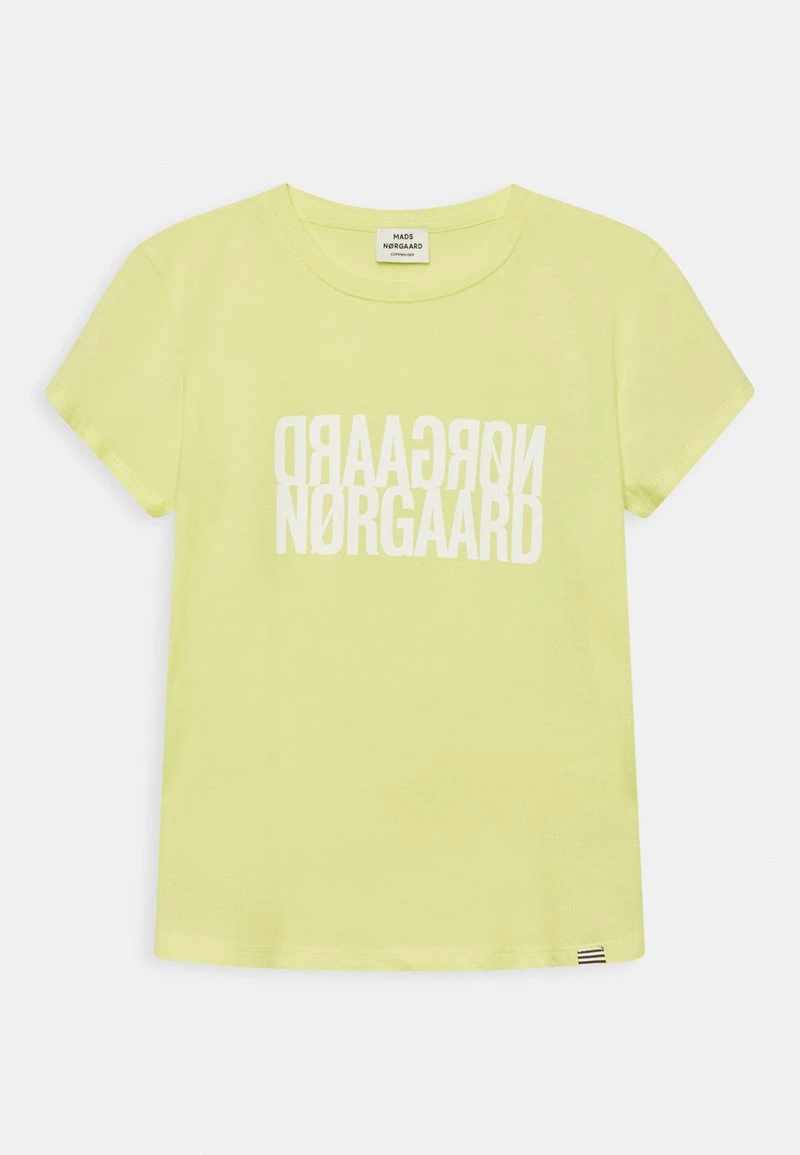 Mads Nørgaard SINGLE TUVINA TEE UNISEX - T-Shirt Print - Sunny Lime 3 Mads Nørgaard SINGLE TUVINA TEE UNISEX - T-Shirt Print - Sunny Lime