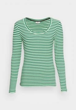 Mads Nørgaard STRIPE TINILLA - Langarmshirt - Multi Pastel Green - Damen -Mads Nørgaard Verkäufe 2022 f9f423564f3c4f94b0ff61face578f0e