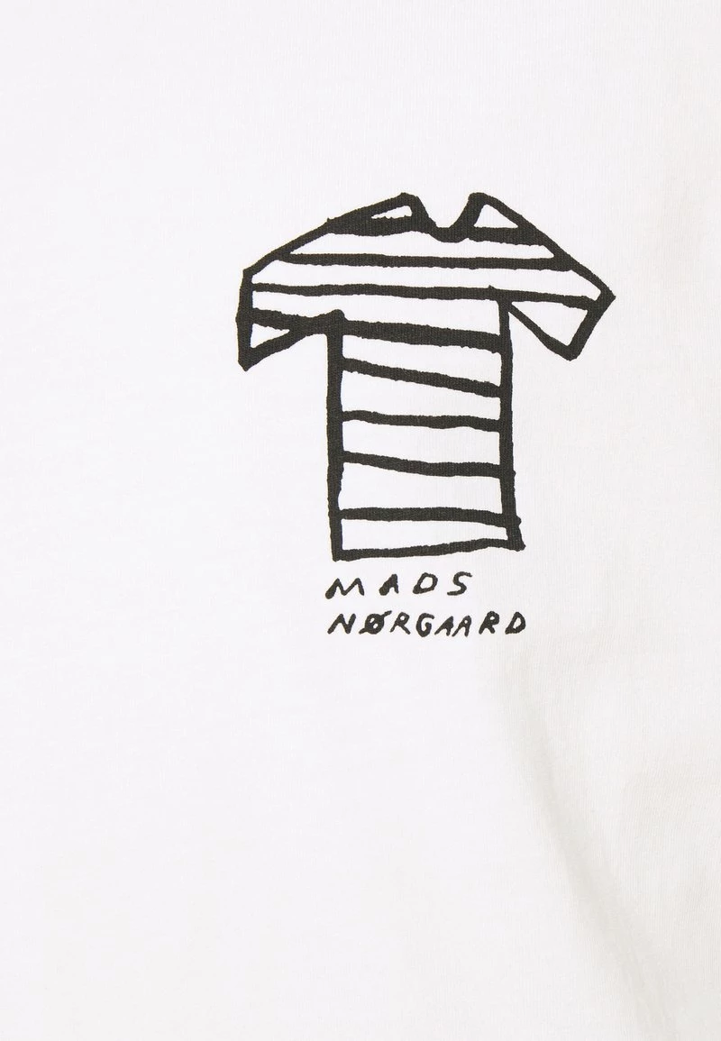 Mads Nørgaard TWIN KOZAK - T-Shirt Print - Marshmallow - Herren 5 Mads Nørgaard TWIN KOZAK - T-Shirt Print - Marshmallow - Herren – Bild 3