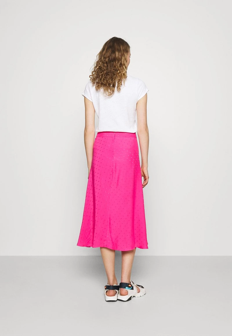 Mads Nørgaard - Damen DRAPY STELLY LONG - Maxirock - Shocking Pink 5 Mads Nørgaard - Damen DRAPY STELLY LONG - Maxirock - Shocking Pink – Bild 3